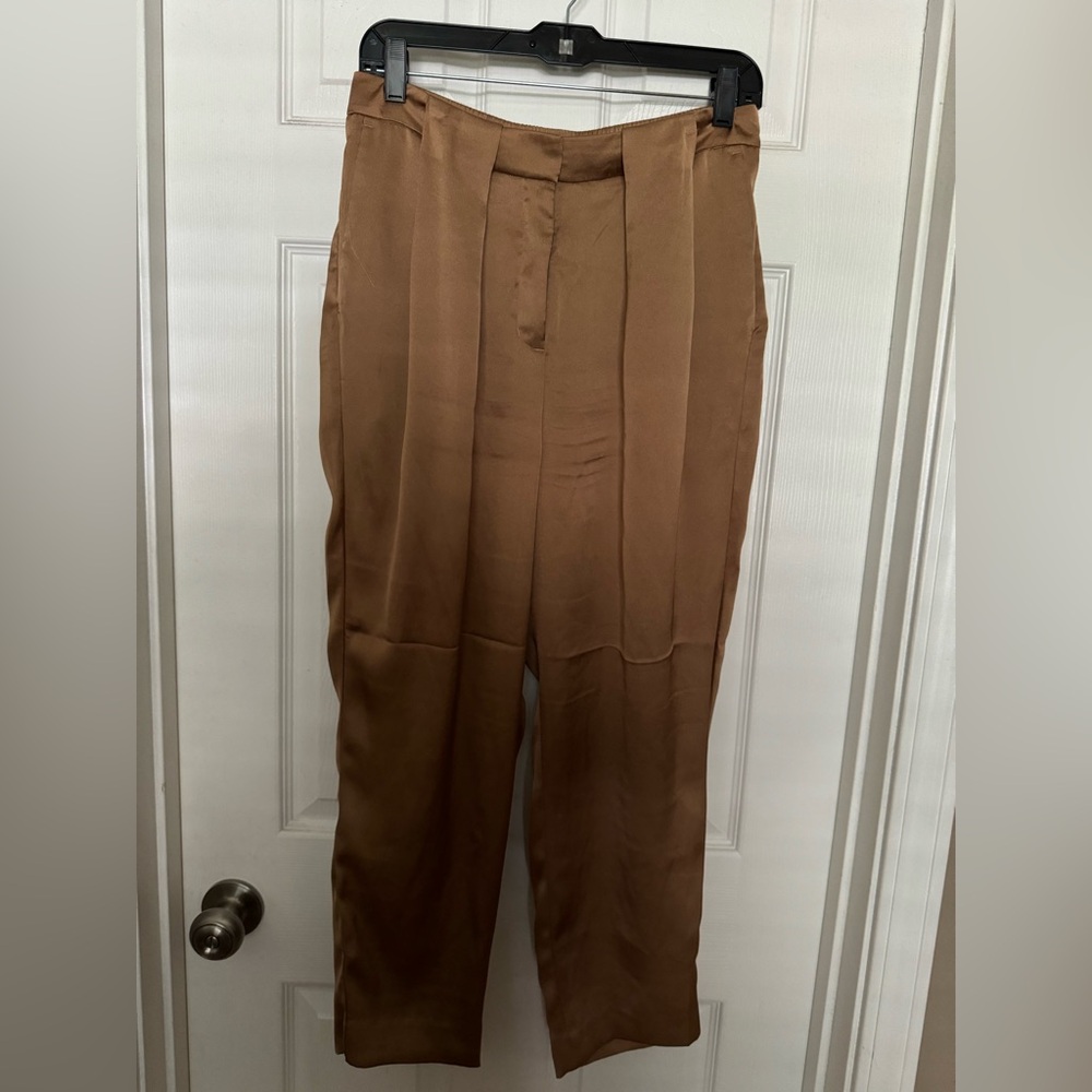Express Satin Jogger Cropped Pants